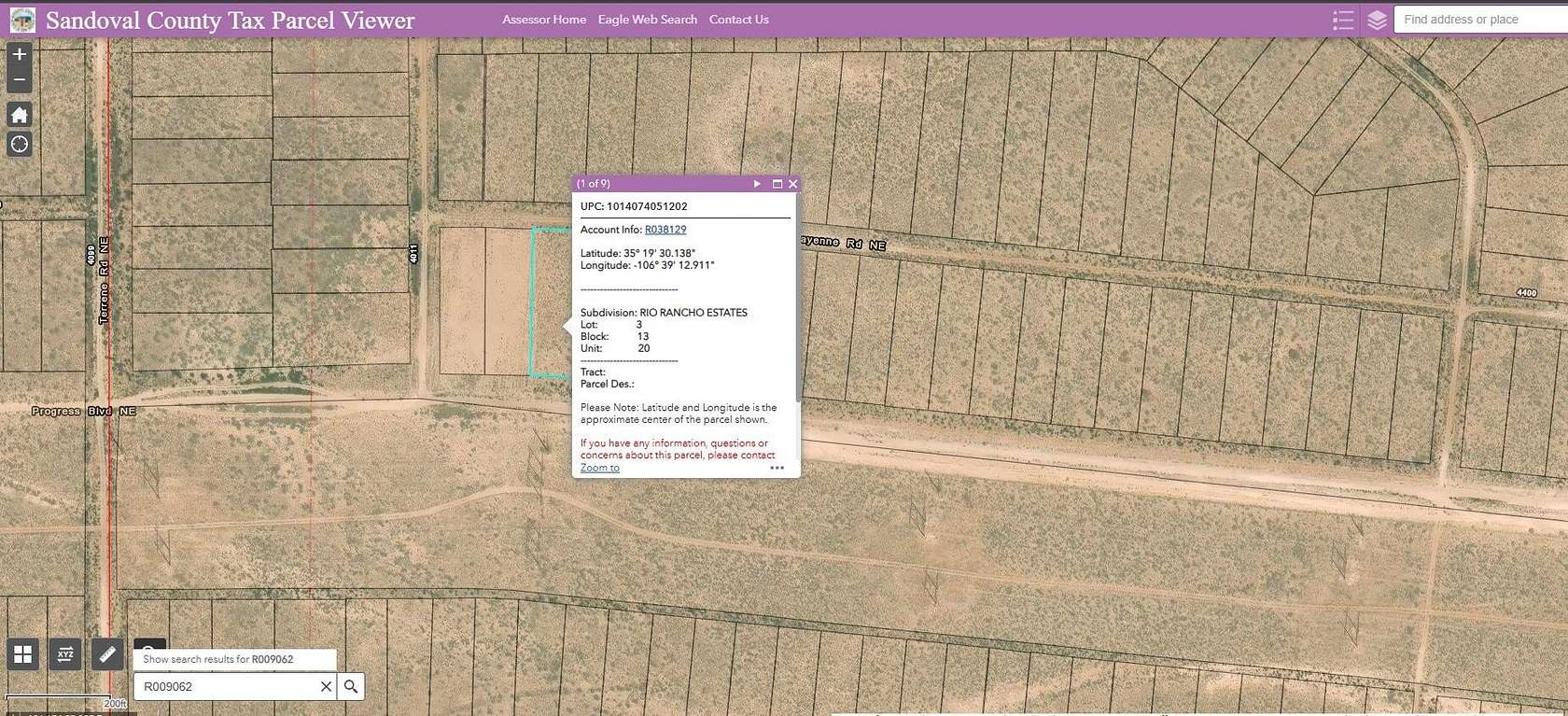 1.14 Acres of Residential Land for Sale in Rio Rancho, New Mexico