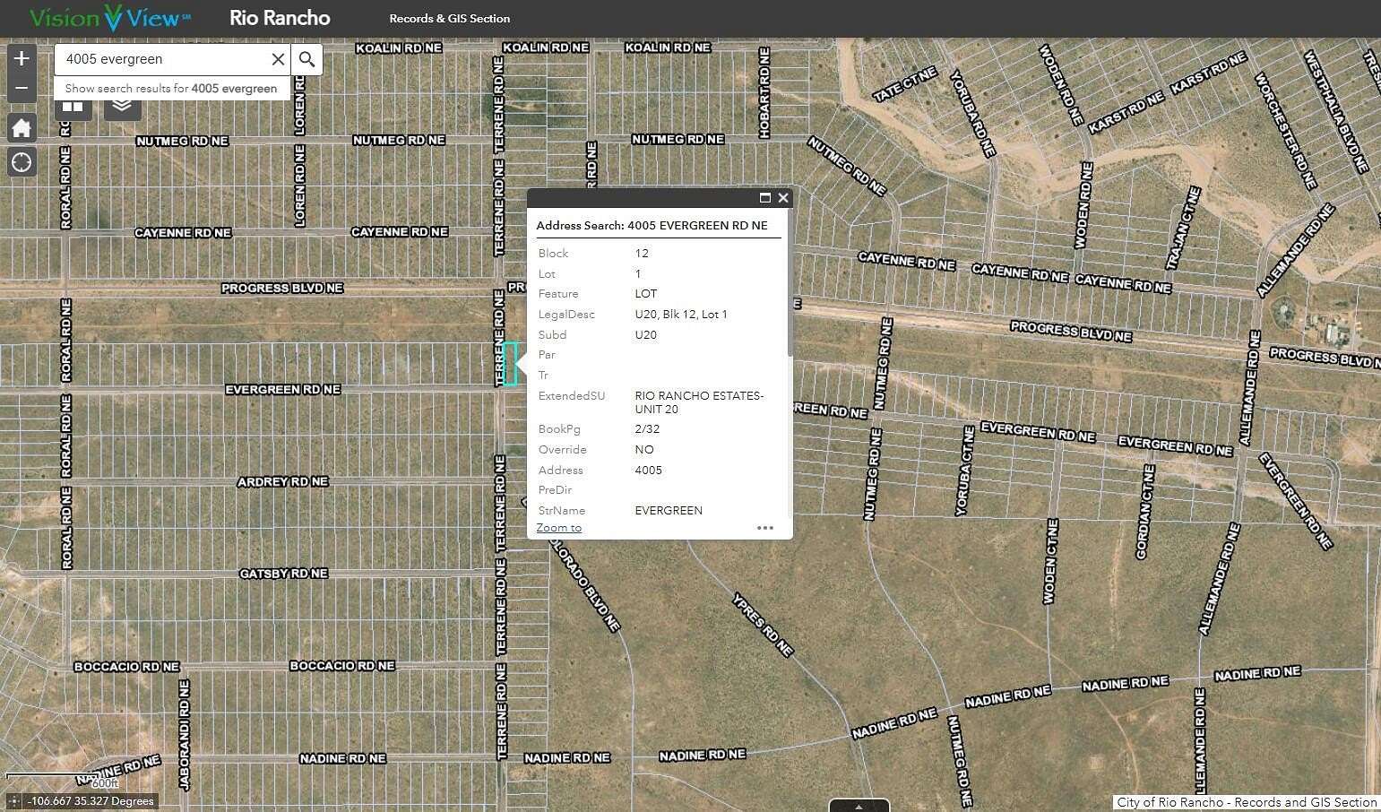 0.5 Acres of Residential Land for Sale in Rio Rancho, New Mexico