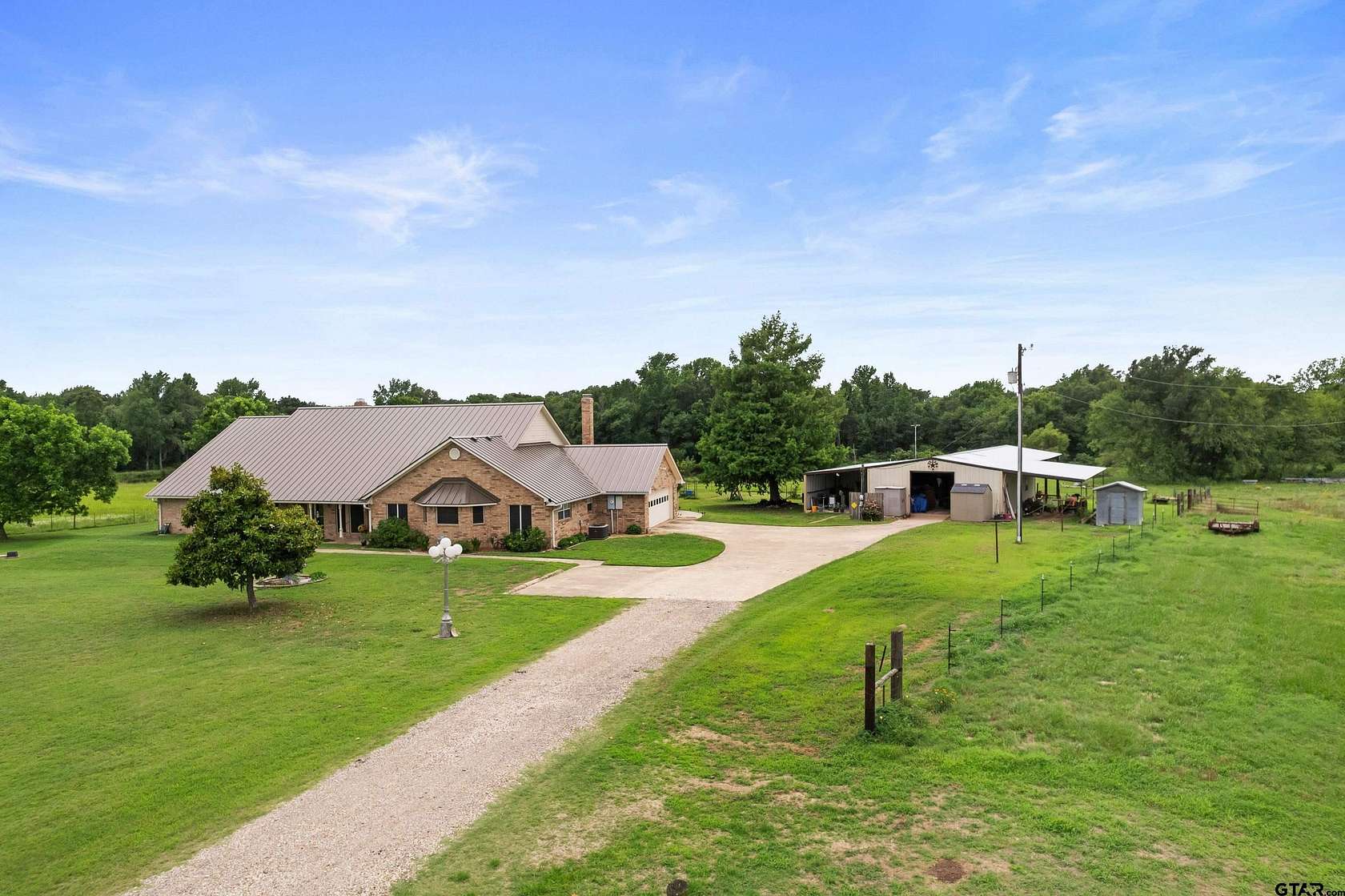 96 Acres of Recreational Land with Home for Sale in Bogata, Texas