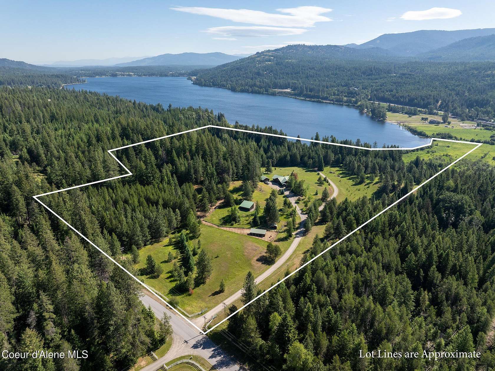 51.7 Acres of Land with Home for Sale in Cocolalla, Idaho