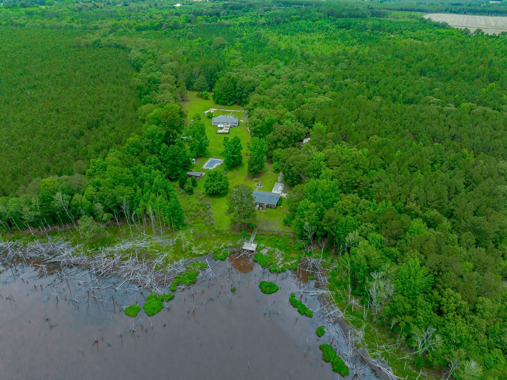 38.7 Acres of Land with Home for Sale in McBee, South Carolina