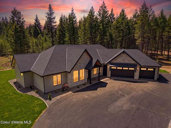 5.56 Acres of Land with Home for Sale in Athol, Idaho