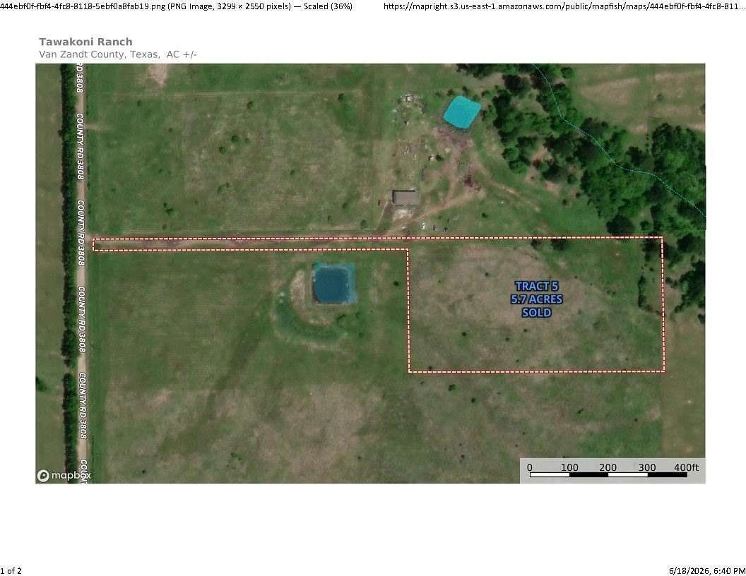 5.7 Acres of Land for Sale in Wills Point, Texas