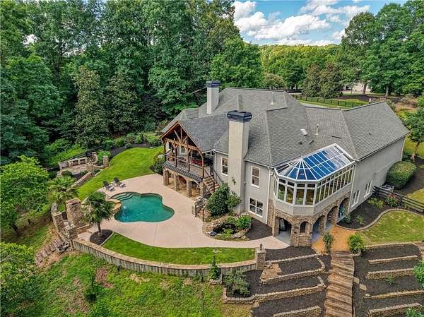 3.76 Acres of Land with Home for Sale in Cumming, Georgia