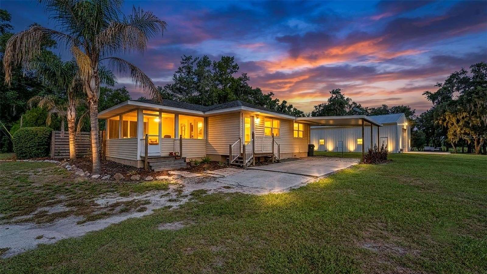 10.2 Acres of Land with Home for Sale in Polk City, Florida