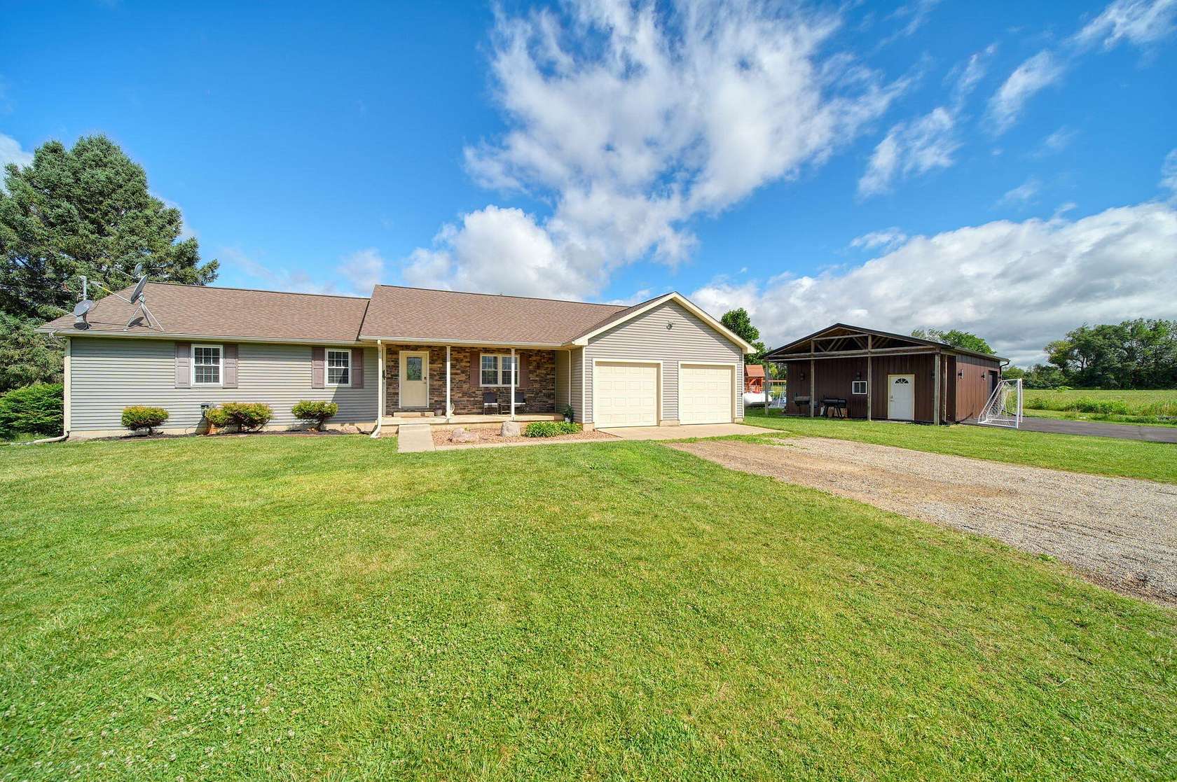 1.68 Acres of Land with Home for Sale in Onondaga, Michigan