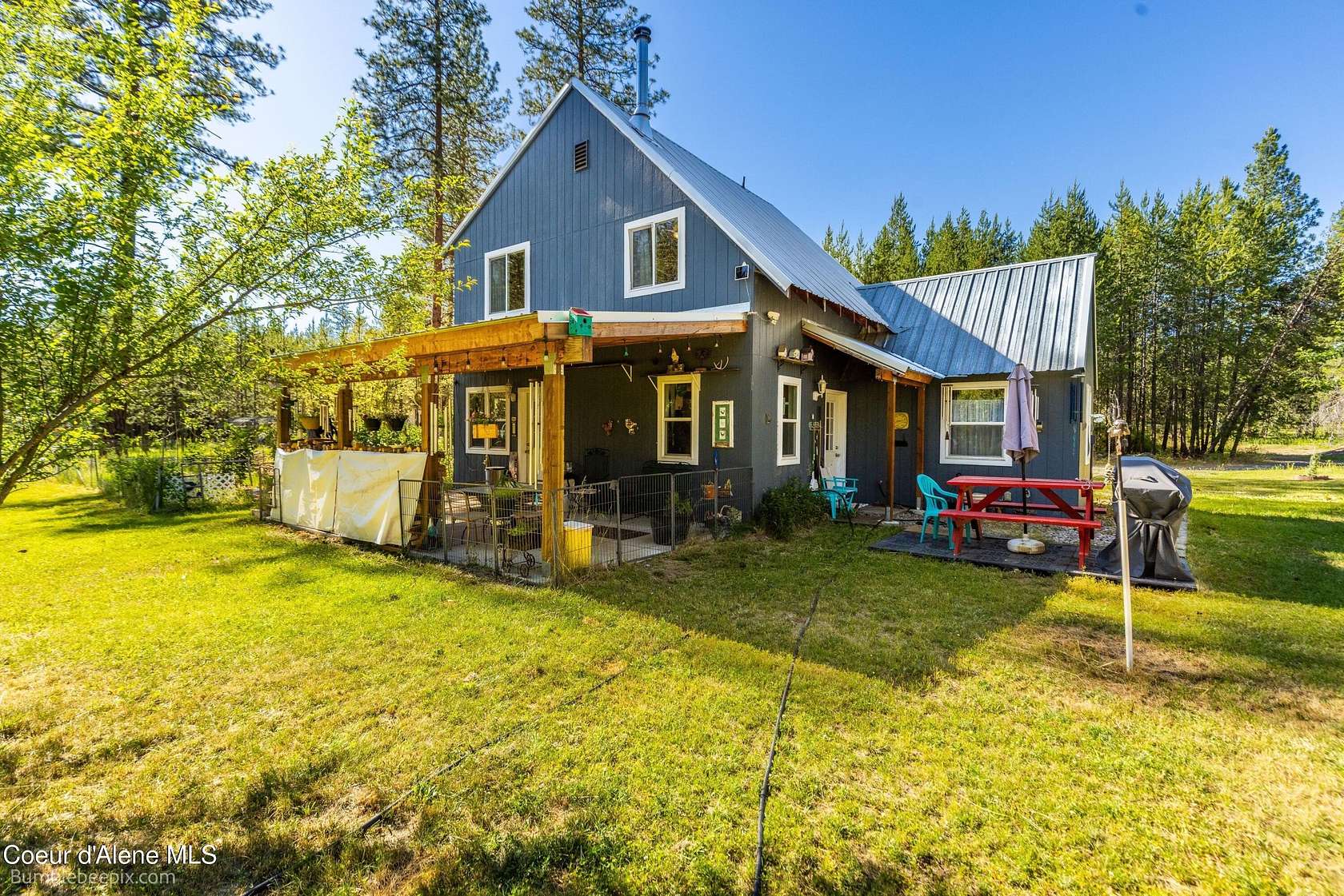 5 Acres of Land with Home for Sale in Blanchard, Idaho