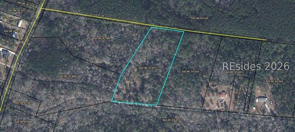 6 Acres of Residential Land for Sale in Pineland, South Carolina