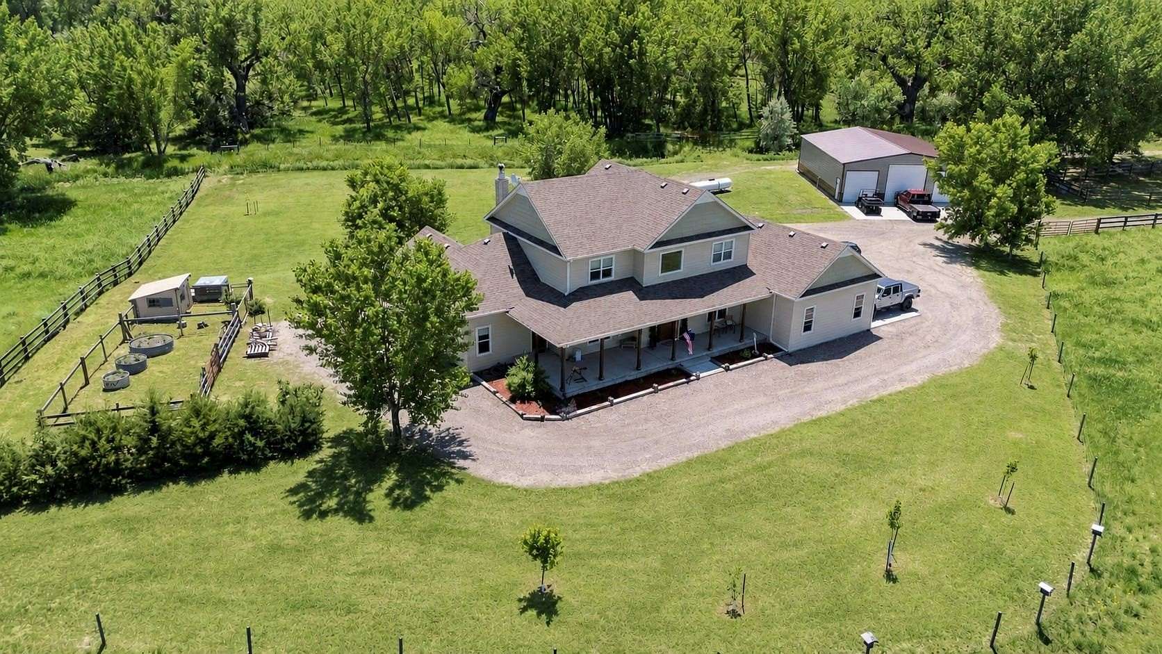 62 Acres of Land with Home for Sale in Fort Laramie, Wyoming