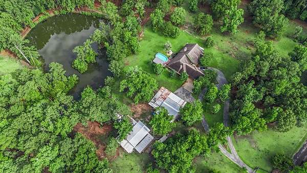12.2 Acres of Recreational Land with Home for Sale in Lufkin, Texas