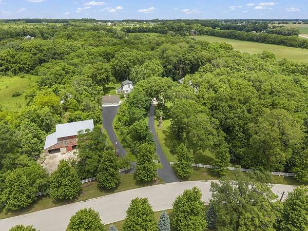 8.55 Acres of Land with Home for Sale in Oswego, Illinois