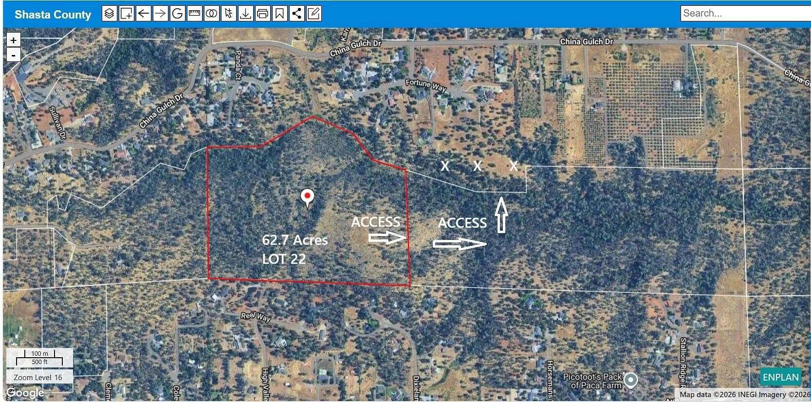 62.7 Acres of Land for Sale in Anderson, California