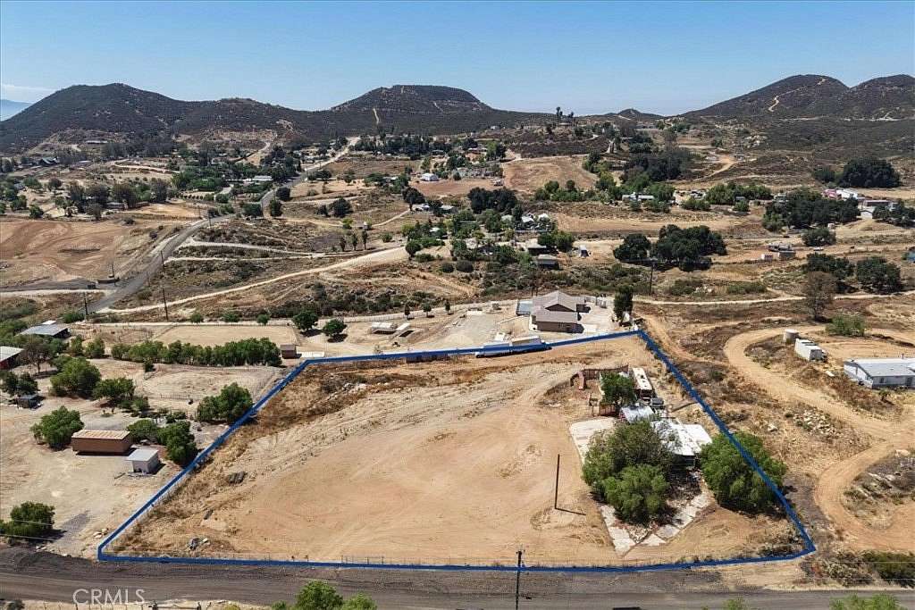 2.5 Acres of Land with Home for Sale in Menifee, California