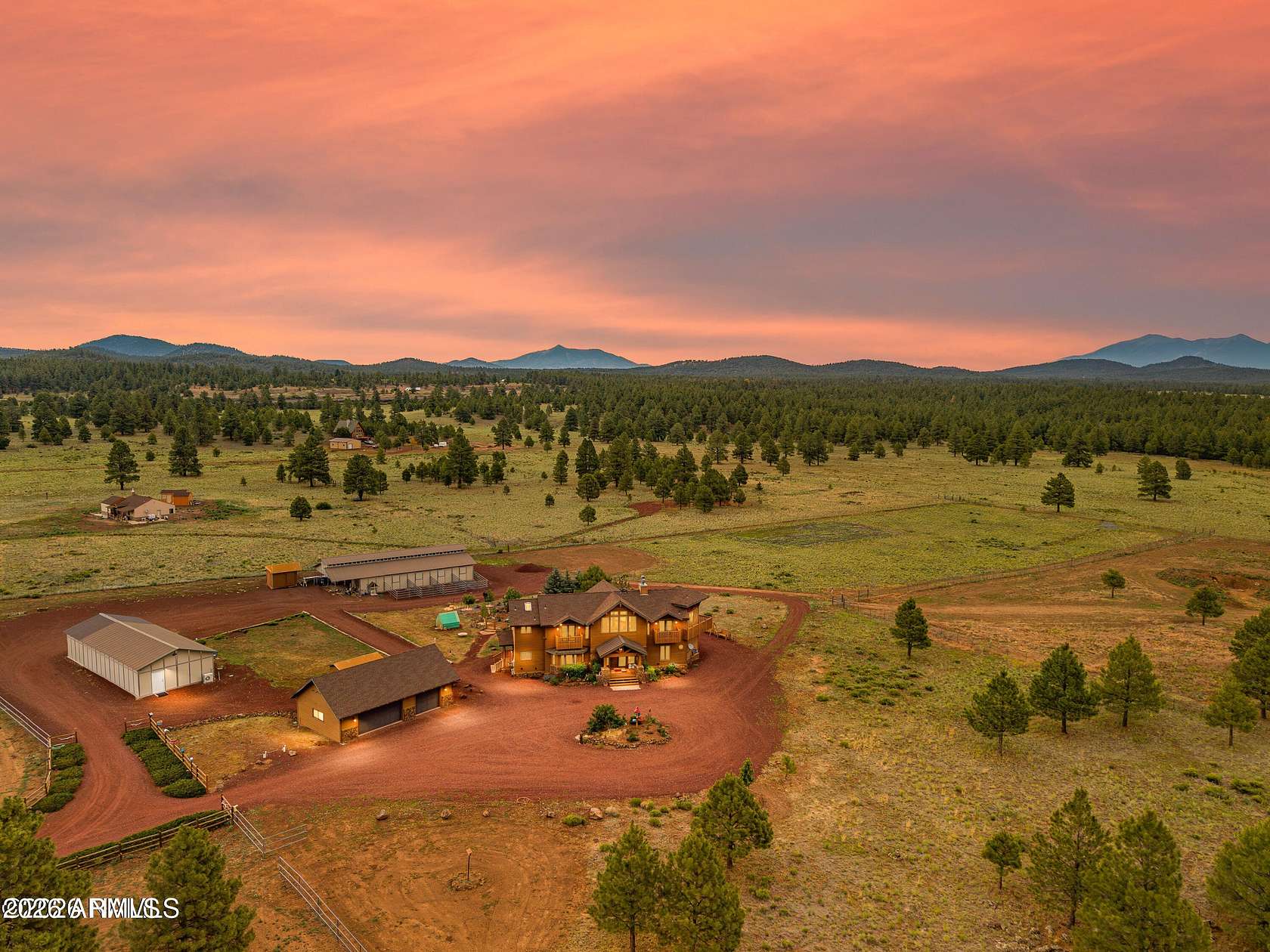 9.5 Acres of Land with Home for Sale in Parks, Arizona