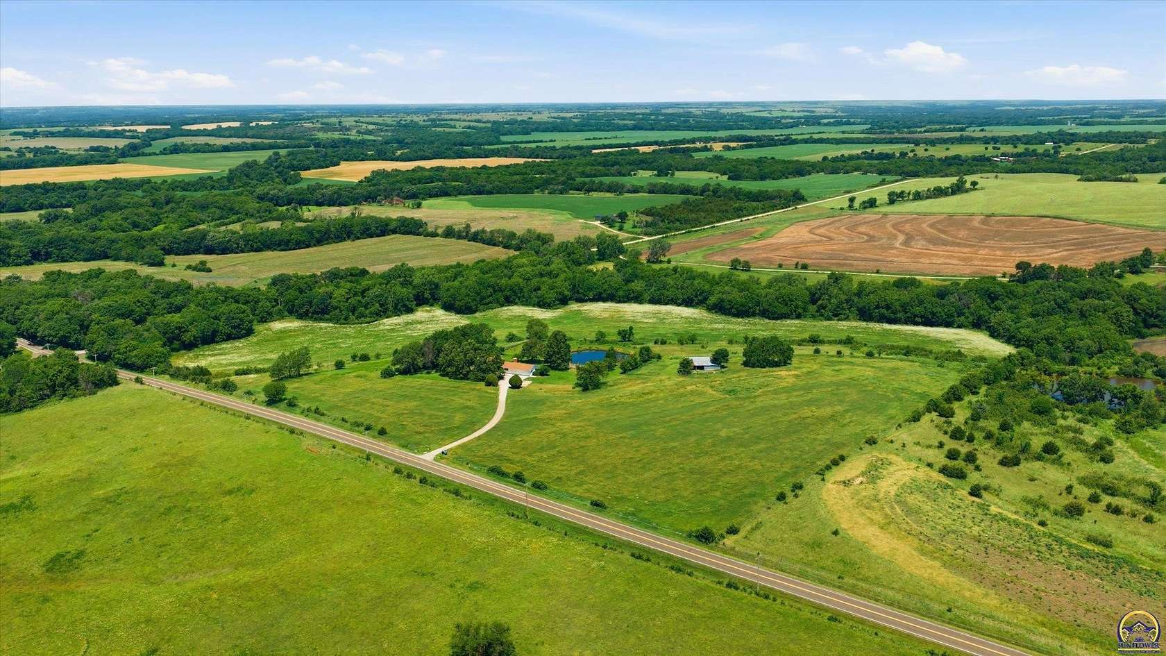39 Acres of Recreational Land with Home for Sale in Silver Lake, Kansas