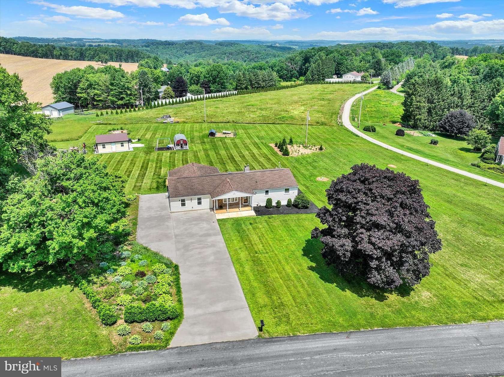 11.9 Acres of Land with Home for Sale in Felton, Pennsylvania