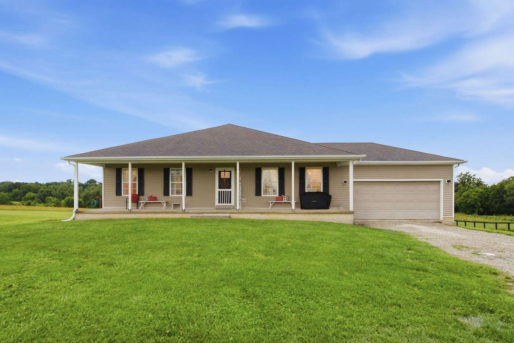 8.23 Acres of Land with Home for Sale in Lawrenceburg, Kentucky
