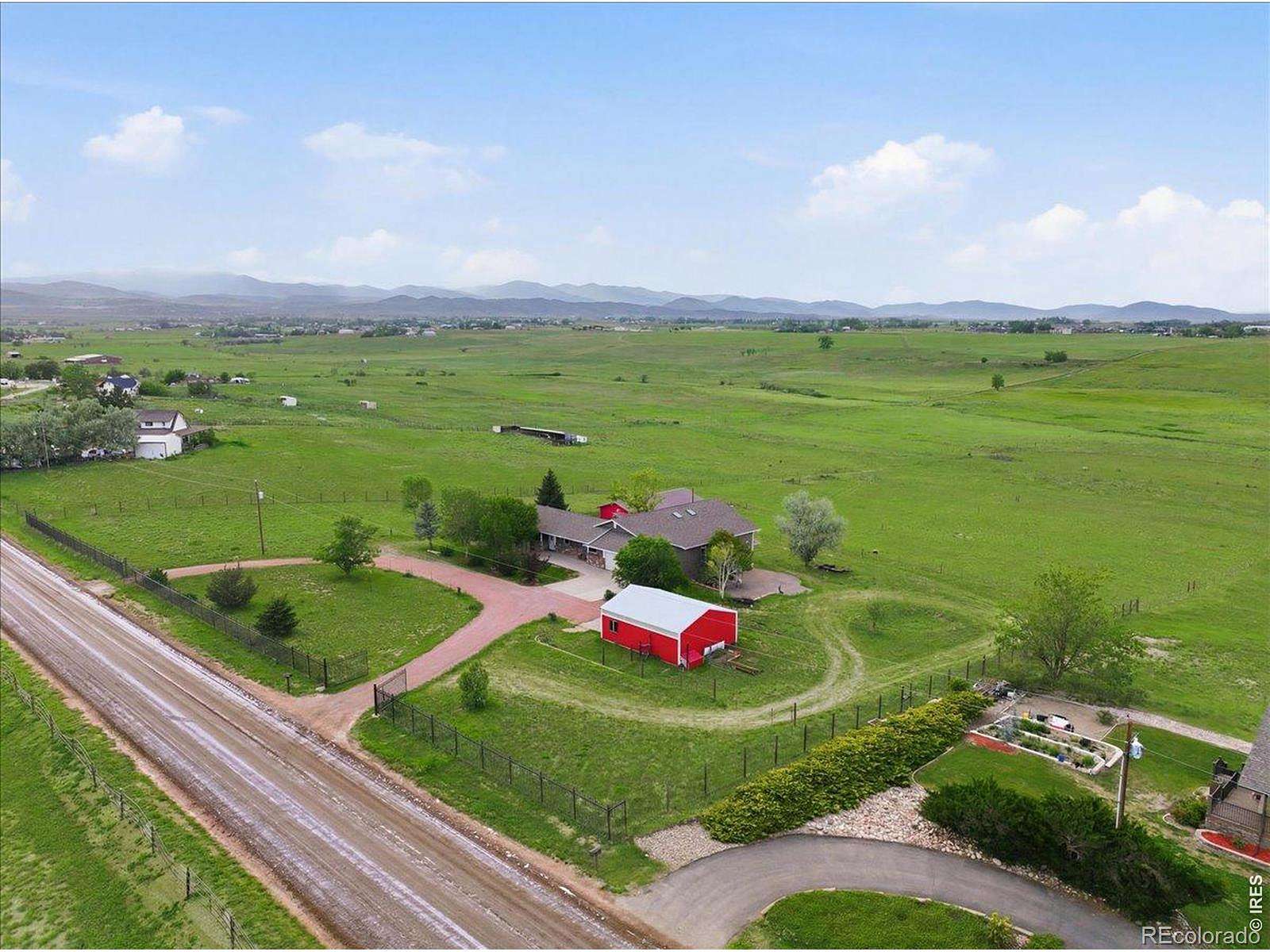 11 Acres of Land with Home for Sale in Berthoud, Colorado