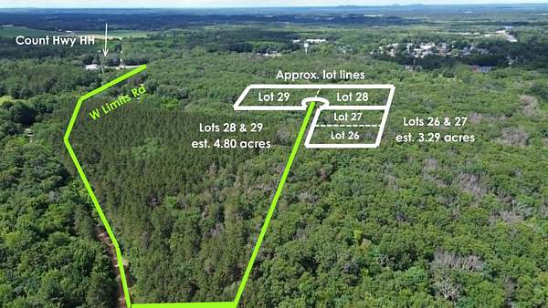 4.8 Acres of Residential Land for Sale in Lyndon Station, Wisconsin