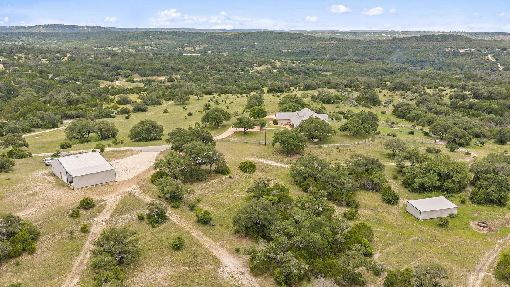 86 Acres of Land with Home for Sale in Marble Falls, Texas