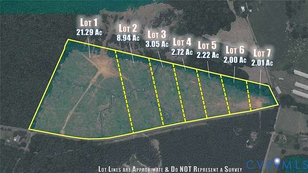 42.6 Acres of Land for Sale in Cumberland, Virginia