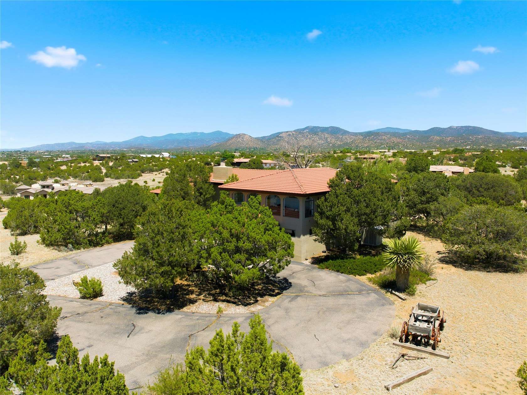 2.5 Acres of Land with Home for Sale in Santa Fe, New Mexico