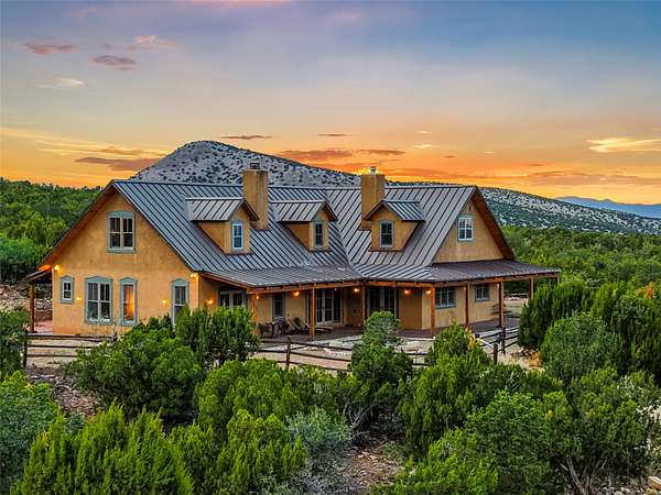 40.4 Acres of Recreational Land with Home for Sale in Cerrillos, New Mexico