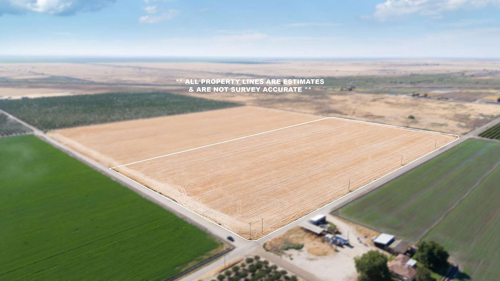 20 Acres of Agricultural & Residential Land for Sale in Alpaugh, California