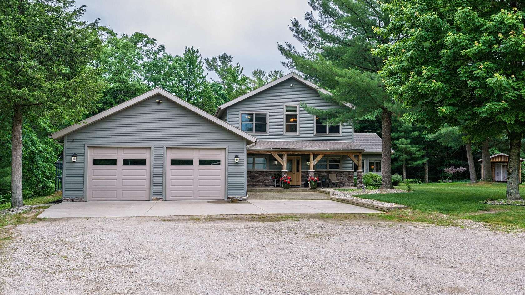 12 Acres of Recreational Land with Home for Sale in Rothbury, Michigan