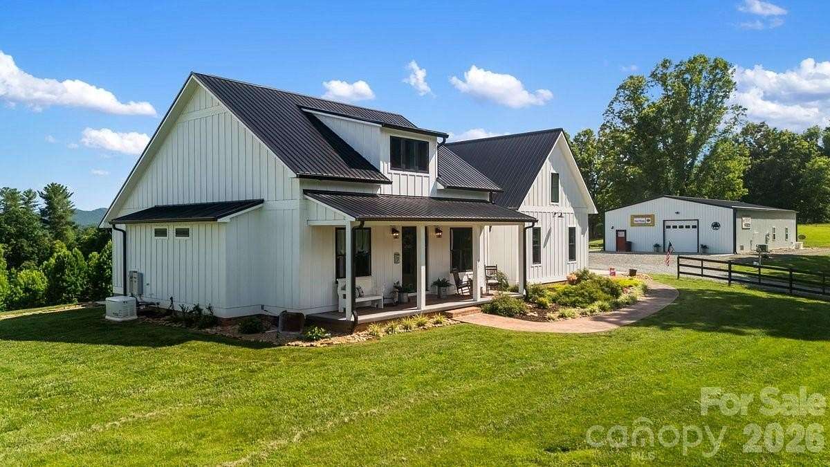 16.3 Acres of Land with Home for Sale in Marshall, North Carolina
