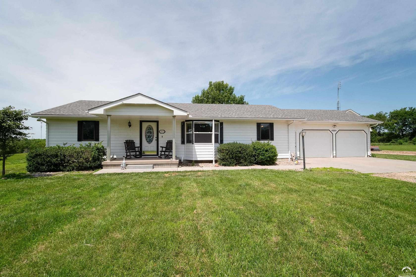 9.63 Acres of Land with Home for Sale in Wakarusa, Kansas