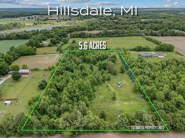 5.6 Acres of Residential Land for Sale in Hillsdale, Michigan
