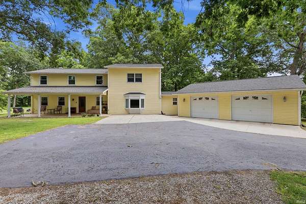 8.22 Acres of Land with Home for Sale in Laotto, Indiana