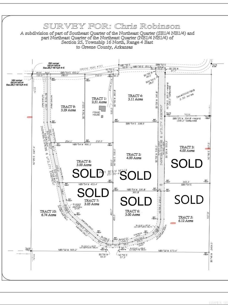 3.29 Acres of Land for Sale in Paragould, Arkansas