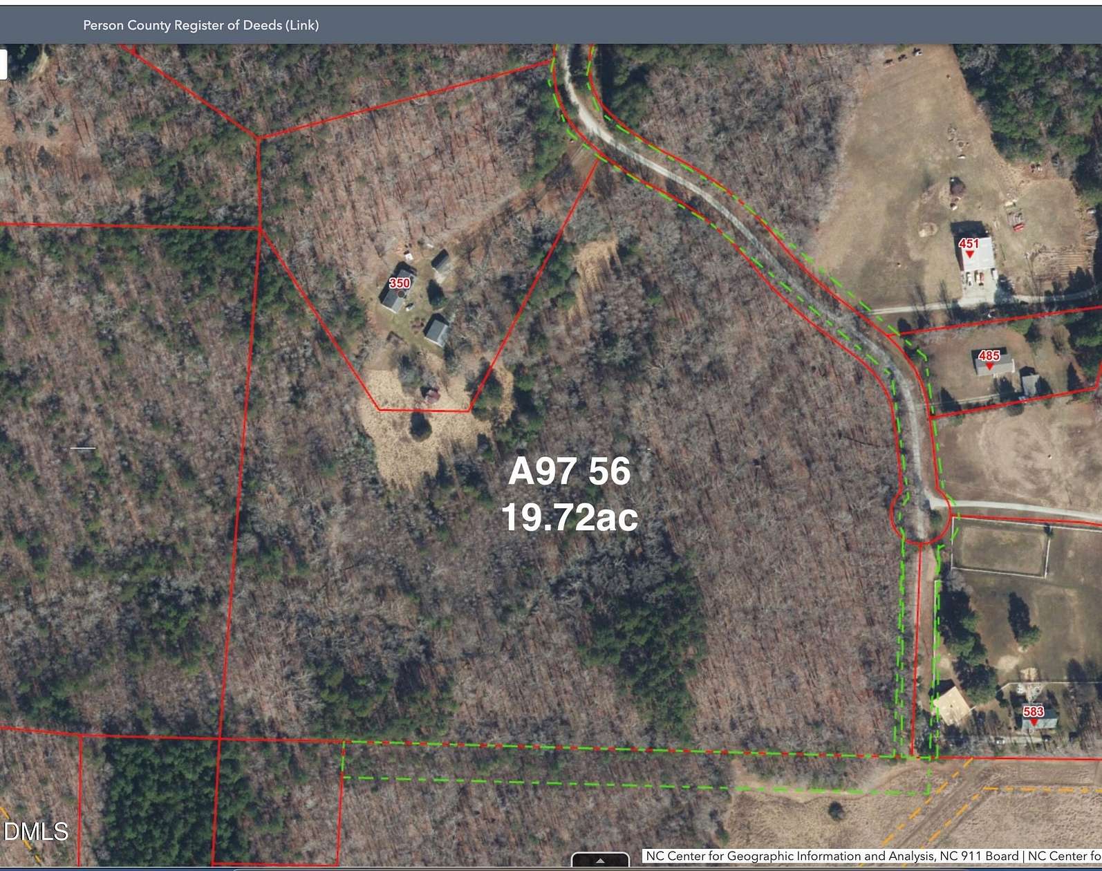 19.7 Acres of Land for Sale in Rougemont, North Carolina