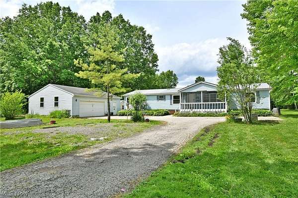 11.2 Acres of Recreational Land with Home for Sale in Bristolville, Ohio