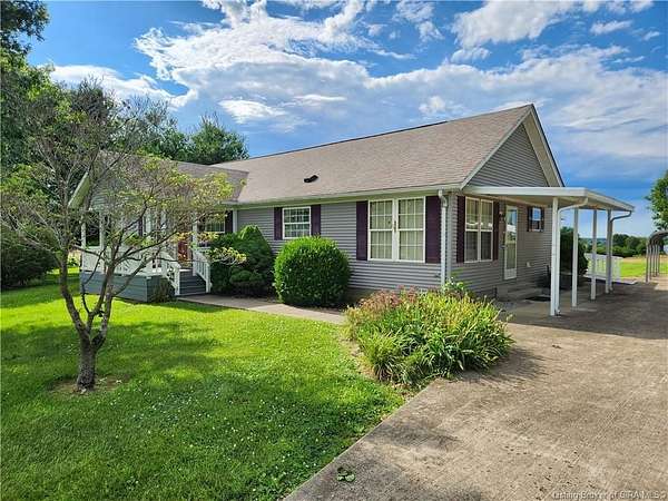 1.5 Acres of Land with Home for Sale in Old Pekin, Indiana
