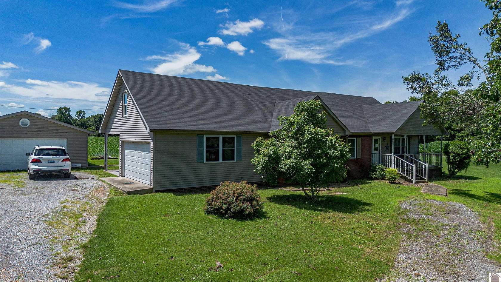 10 Acres of Land with Home for Sale in Hickory, Kentucky