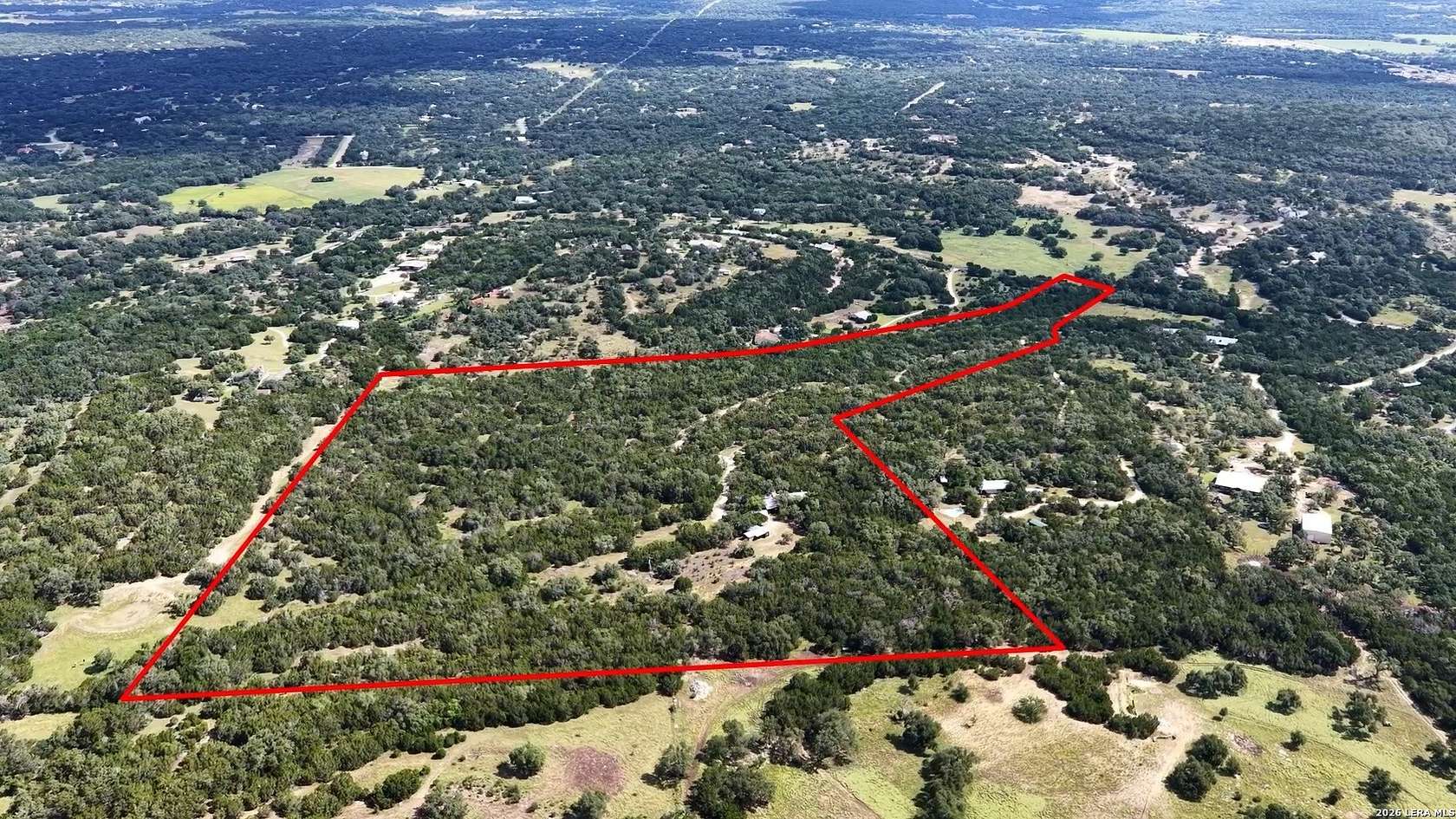 36.5 Acres of Land with Home for Sale in Spring Branch, Texas