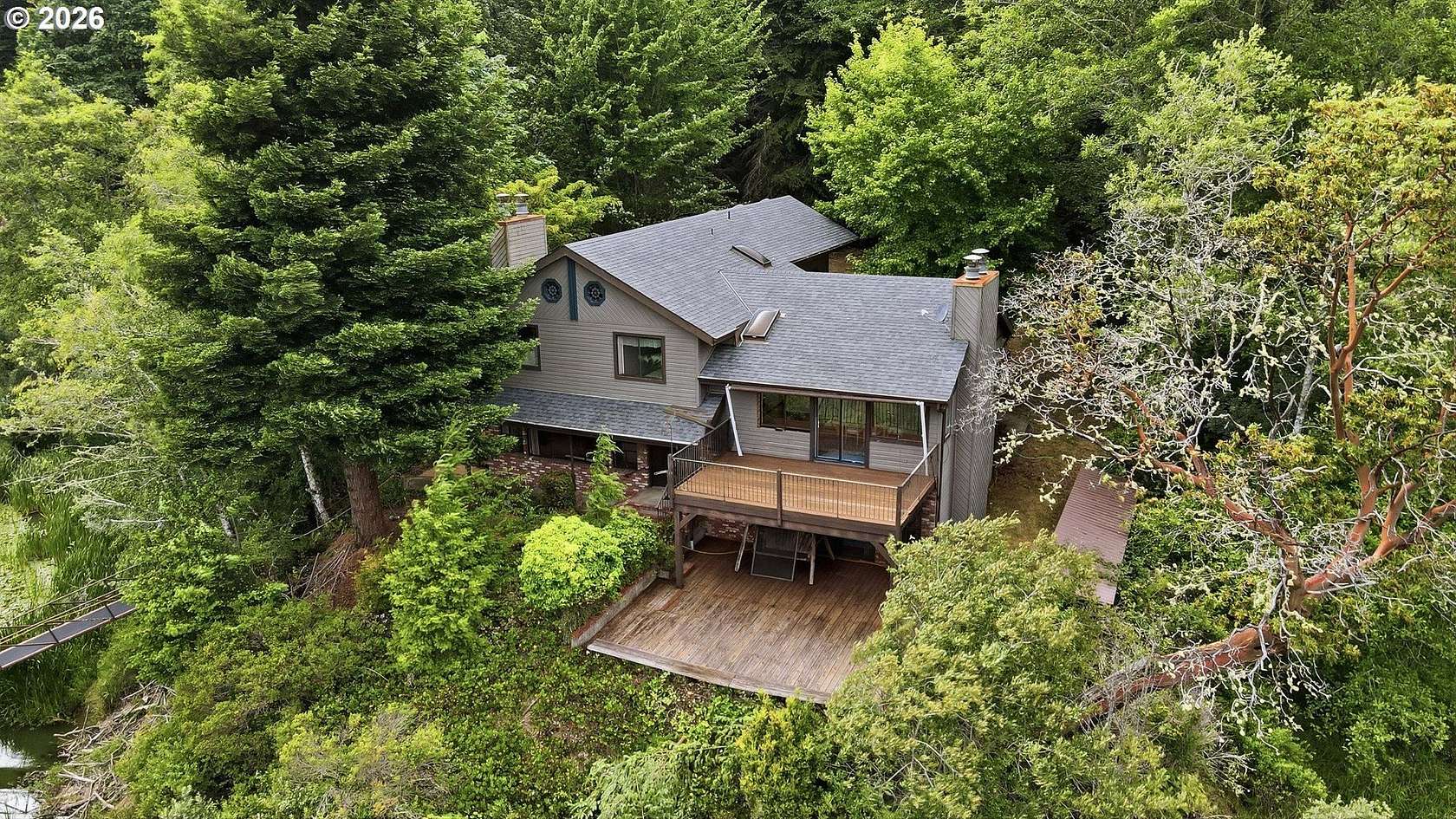 1.84 Acres of Land with Home for Sale in Lakeside, Oregon