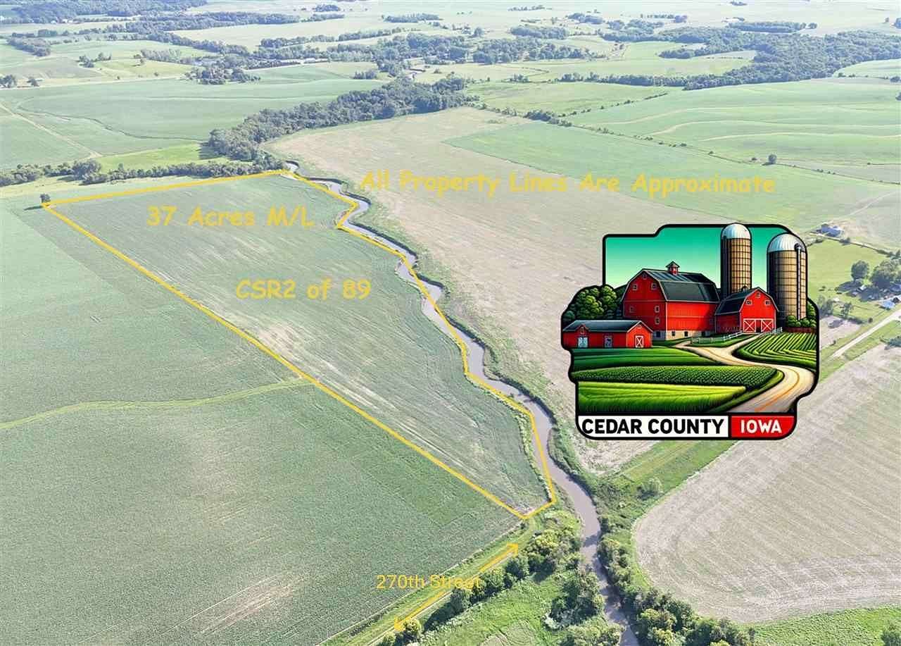37 Acres of Agricultural Land for Sale in Tipton, Iowa