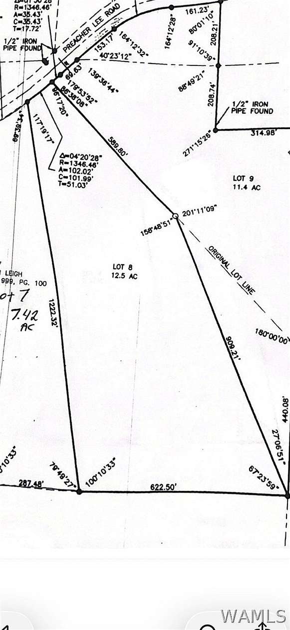 12.5 Acres of Land for Sale in Coker, Alabama