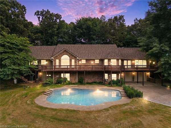 10.7 Acres of Land with Home for Sale in Mulberry, Arkansas
