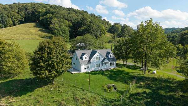 74 Acres of Land with Home for Sale in Moatsville, West Virginia