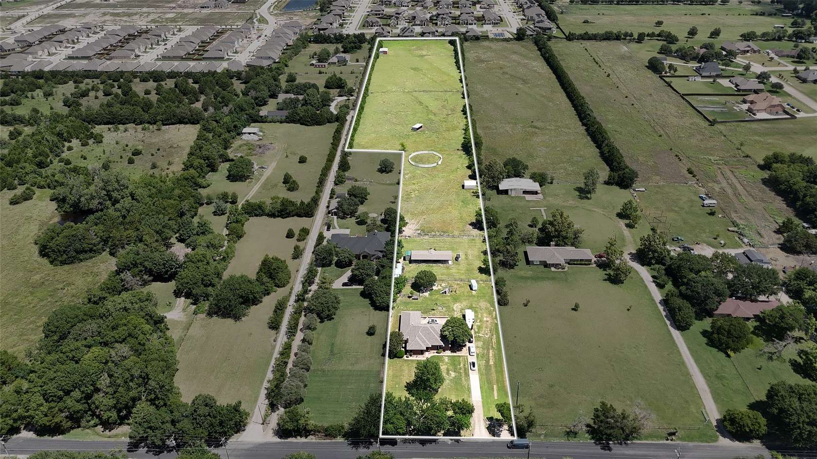 8 Acres of Land with Home for Sale in Ovilla, Texas