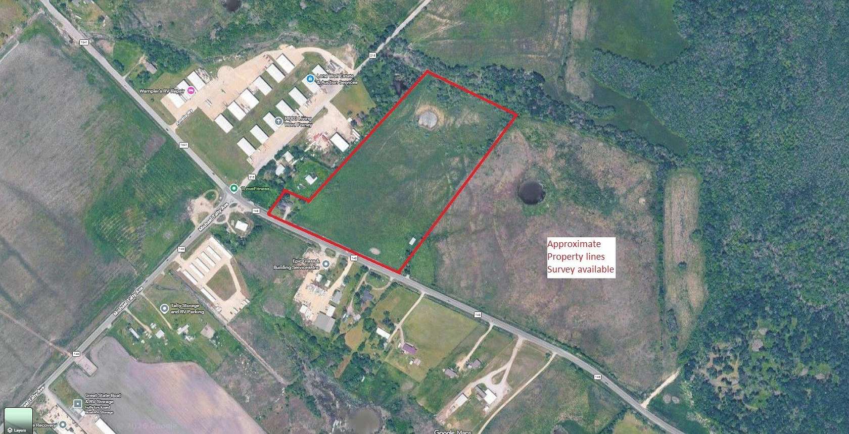 6.39 Acres of Commercial Land for Sale in Terrell, Texas