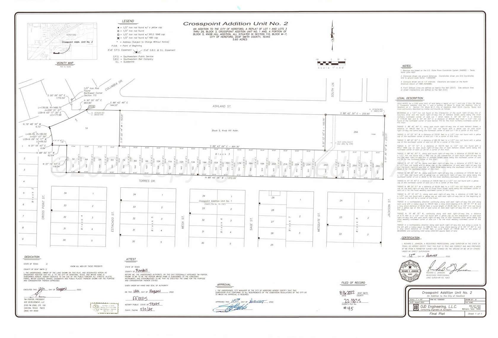 92 Acres of Land for Sale in Hereford, Texas