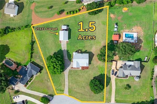 1.5 Acres of Land with Home for Sale in Hoschton, Georgia