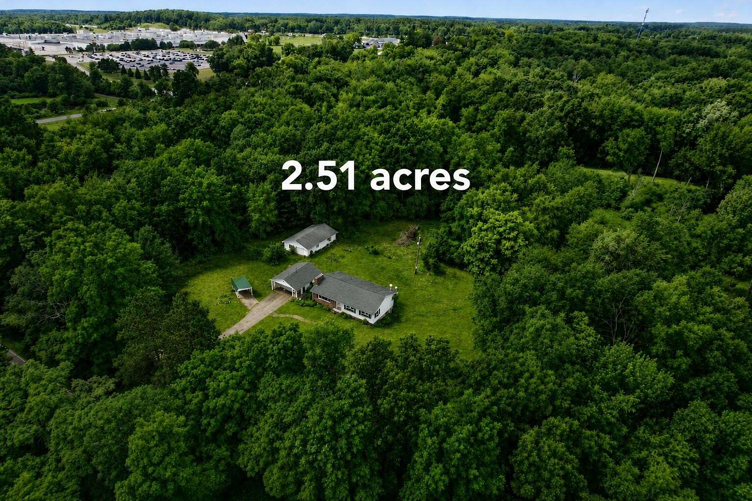 2.5 Acres of Land with Home for Sale in Parma, Michigan