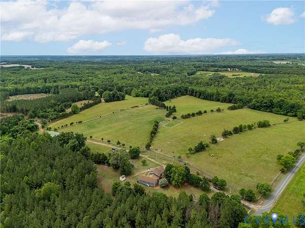 90.8 Acres of Agricultural Land with Home for Sale in Charlotte Court House, Virginia